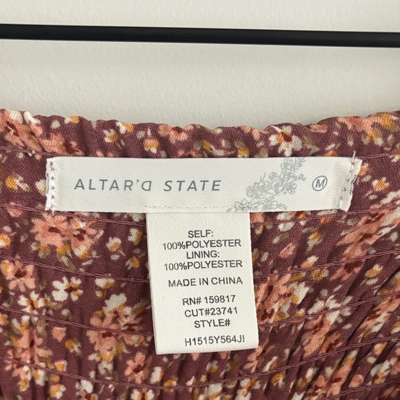 Floral Ruffle Skirt/Skort - Dark Pink Altar’d State - Picture 2 of 3